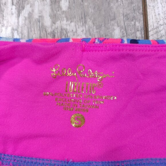 Lilly Pulitzer Luxletic Womens Small UPF 50+ Multi Fantasy Garden Weekender Crop - Picture 6 of 7